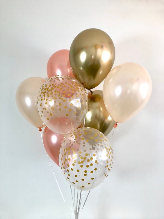 rose gold belek balloons